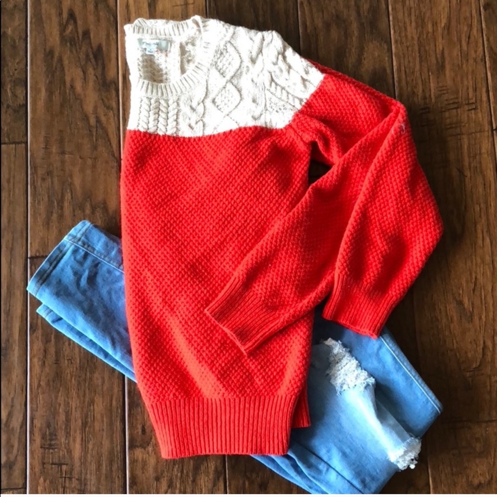 Madewell cable knit sweater